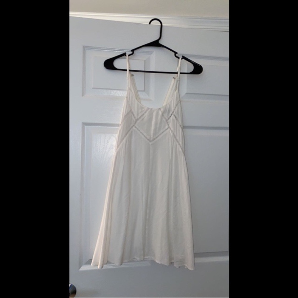 White Lulus skater dress